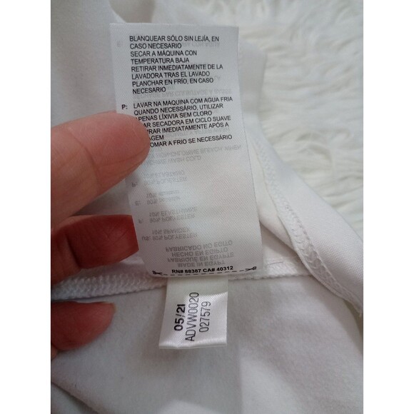 Adidas GOLF Fleece Men's L White  1/2-Zip Pullover - Picture 11 of 11